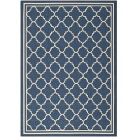 Safavieh Courtyard Navy/Beige Medium Rectangle Rug