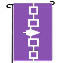 Canada Native Iroquois People Garden Flag,12×18 inch Canadian Indigenous North American Indian Decor,Heavy Duty Double Side Digital Printed 210D Polyester Banner For Outdoor Indoor Parade