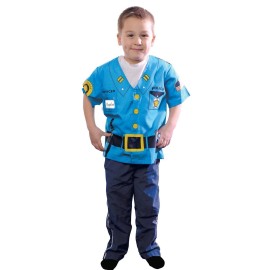 Aeromax Kids Police Bundle 1 of Each Shirt, Hat, Helmet, Police Kit and Cap