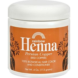Rainbow Research Henna Hair Color and Conditioner Persian Copper, 4 oz., Red