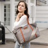 zhongningyifeng Tote Bag for Women Nylon 15.6 Inch Laptop Shoulder