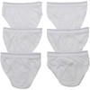 ToBeInStyle Boy's Pack of 6 Briefs - White - XL