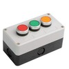 Push Button Control Station, 3 Switches Stop/Start Mushroom Push Button Switch (Pack of 1-3 Self-Return)