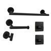 5 Pieces Bathroom Hardware Accessories Set Towel Rack Paper Holder