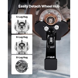 VEVOR Wheel Bearing Hub Removal Tool Kit, Compatible with All Axle Bolt Hubs 5, 6, 8 Lug Hubs Buster Puller, Universal Wheel Hub Shocker, Wheel Hub Buster Tool with Nuts & Washers for Sedan SUV Truck