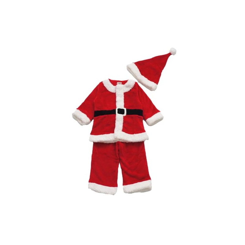 Street Cup Unisex Baby Christmas Costume Santa 3-Piece Set, red