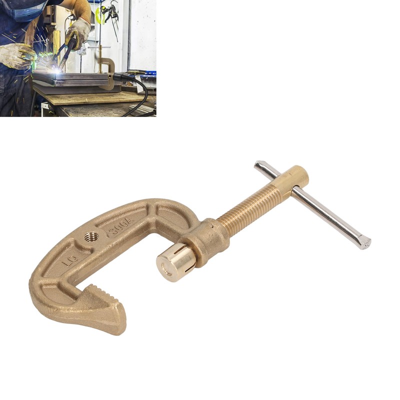 Welding Ground Clamp Brass Good Electrical Conductivity Anti Oxidation G