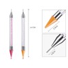 2 Pieces Rhinestone Picker Dotting Pen Anlising Dual Ended Nail