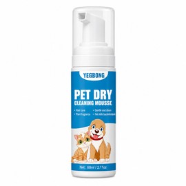 Waterless Cat Dog Shampoo No Rinse Cleaning Mousse Pet Grooming Supplies