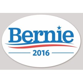 Bernie Sanders 2016 Replica Reprint For President 4x6 Oval Bumper Sticker