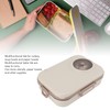 Stainless Steel Lunch Box with Soup Bowl Spoon Chopsticks Beige