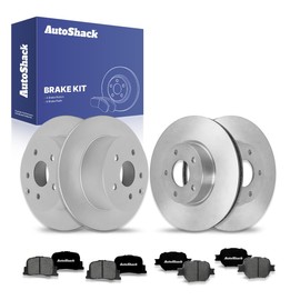 AutoShack Front & Rear Brake Rotors Premium Ceramic Brake Pads Replacement For 2005-2010 Scion tC 2.4L FWD 12-PC Brake Kit