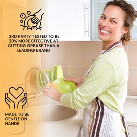 Foaming Dish Soap Refill Eco Friendly (10pk), Concentrated Powder Refills Make 10 Bottles x12 oz each of Foam Dish Soap, Zero Waste, Gentle on Hands (Mango Bliss)