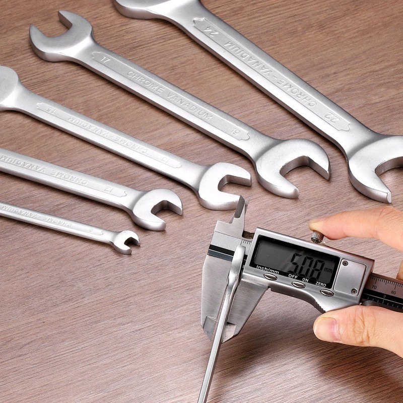 HARFINGTON Double Open End Wrench 8mm x 10mm Metric 15