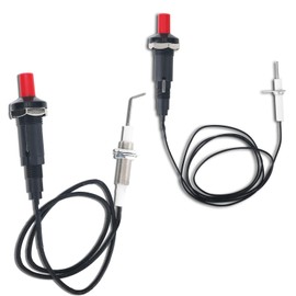 BTFO 2 Pcs Propane Push Button Piezo Igniter Kit with Ceramic Electrode & Long Wire, Propane Spark Igniter Replacement for Oven fireplace Gas Grill Heater Stove
