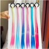 Wig Extensions Hair Extensions Braid Braid Kids Gradient Ponytail Hair
