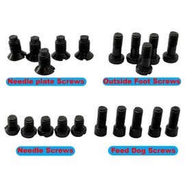 ZhXu Shuo 20 PCS Screws(Needle Screws& Needle Plate Screws& Feed Dog Screws& Outside Foot Screws) Fits for JUKI Brand LU-562,LU-563,LU-1508,LU-1510