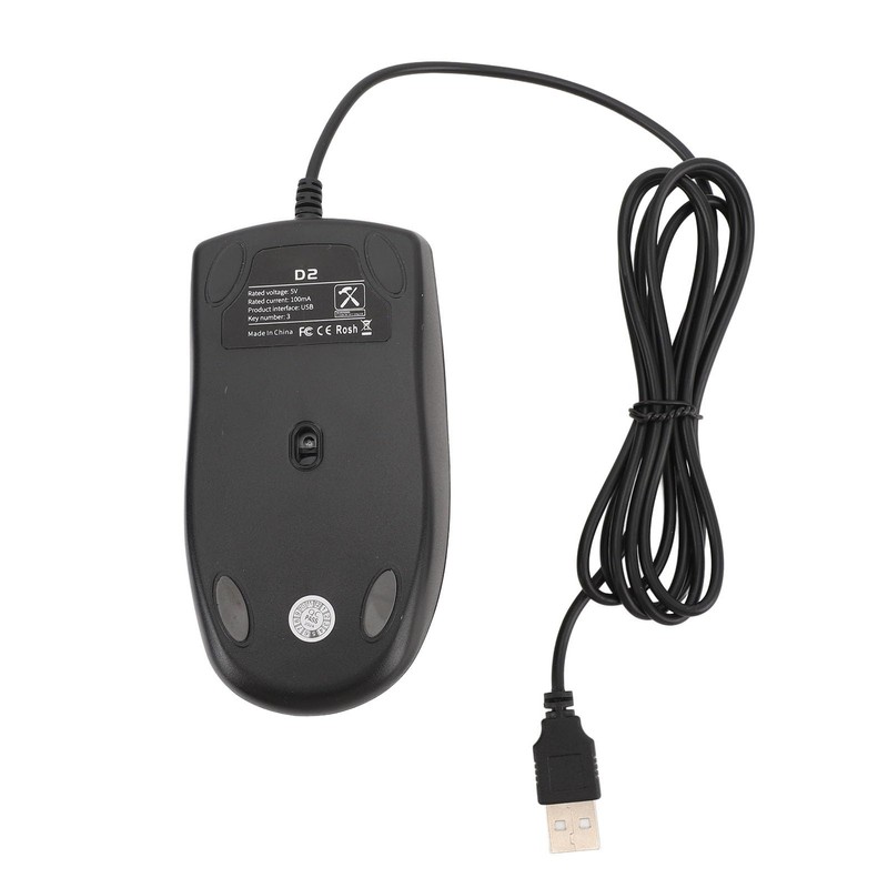 Wired USB Mouse, 1200 DPI Mouse Ergonomic, Optical Mouse Silent