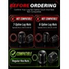 Sposuit Black Spiked Lug Nuts Key, Soild Socket with 19mm
