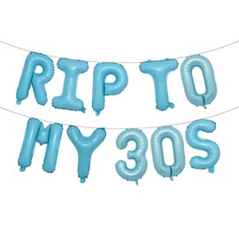 Rip to My 20s 30s Ripped Balloons Twenties Thirties Balloons Birthday Decoration 30 40 Birthday Gift Death to My 30s Funeral Banner for My Youth 40th Decoration