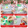 Doublefill 36 Sets Suncatchers Crafts Kit DIY Tissue Paper Suncatchers