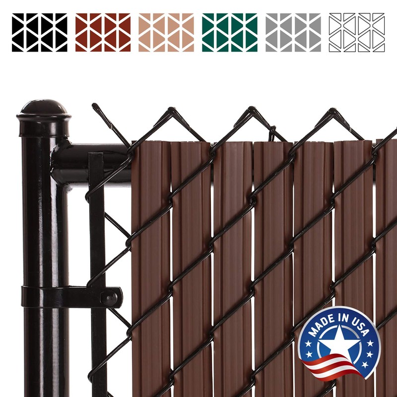 SoliTube Slat Made in America Privacy Inserts for Chain-Link Fence,