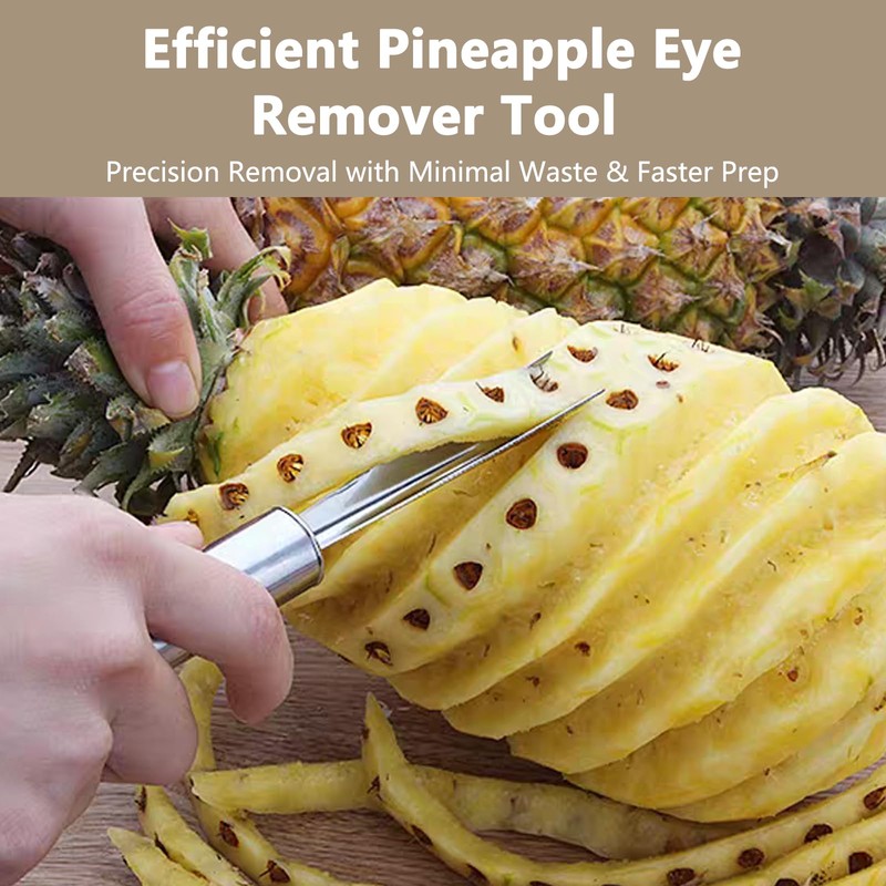 KGCGJVB 2Pcs Pineapple Eye Remover Tool Stainless Steel Peeler and