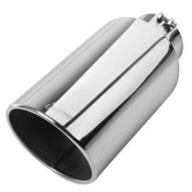 Upower Diesel Exhaust Tip 5 inch Inlet 8 inch Outlet 18" Length Stainless Steel Bolt on Exhaust Tailpipe 5" x 8" x 18" Long Universal Car Trucks Tailpipe Tip
