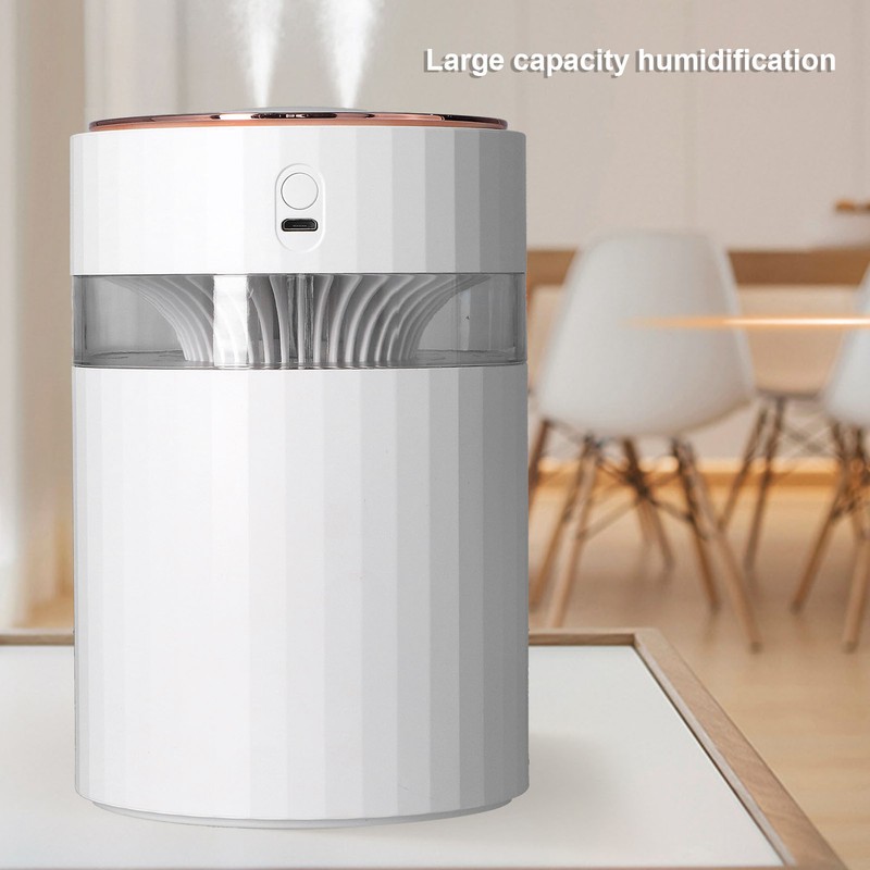 Humidifier Large Capacity Portable 900ml Mute Double Spray Design Desktop