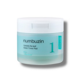 Numbers in Numbuzin No. 1 Cica Ground Toner Pads 70 Pads (Selectable Quantity) numbuzin Recommended Moisture, Soothing, and Redness Relief Toner Pads, 70 Pads Pack, 2 Packs / 넘버즈인 1번 시카 갈아만든 토너패드 70 PAD (수량선택가능) numbuzin 수분진정 붉은기완화 토너패드추천, 70매입, 2개