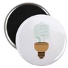 CafePress Energy Efficient Light Bulb Magnets 2.25" Round Magnet, Refrigerator