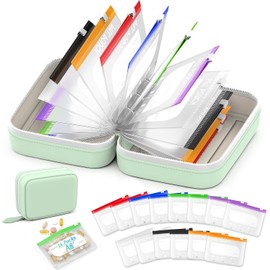 Travel Pill Organizer Case for Bags, Weekly Routines, and Compact Travel Storage - A8 Waterproof
