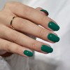 BTArtbox Press On Nails Short - Dark Green Press on