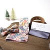 Spring Notion Men's Cotton Floral Bow Tie and Handkerchief Set,