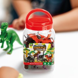 Addo Awesome Animals Discover Dinosaurs Mega Tub For Children From 3 Years Dinosaur Toys Toddler toys Tub Of Dinosaurs Plastic Dinosaur Toys Kids Dinosaur Figurines Dinosaur Set Animal Tub