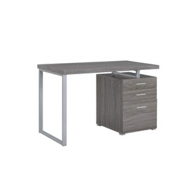 COASTER CO-800520 Desks, 23.5"D x 47.25"W x 30"H, Weathered Grey