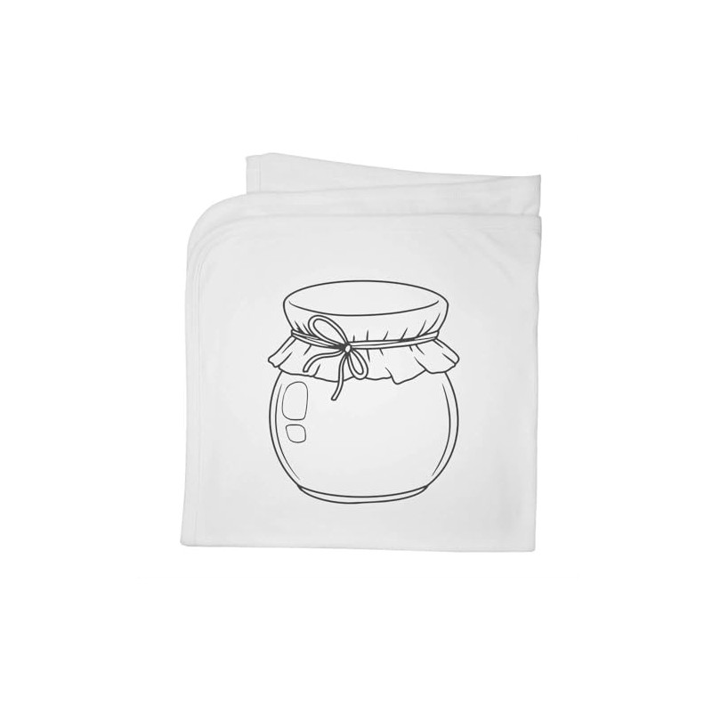 Azeeda 'Round Jar' Cotton Baby Blanket/Shawl (BY00040070)