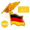 HAFRILY Pack of 10 Germany Flag Badges National Badge for