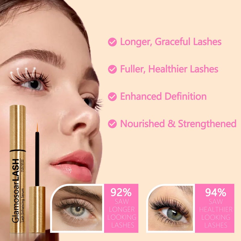 Glamosoar Lash Serum Eyelash Growth Serum Lash Enhancing - Get
