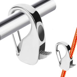 SUNOOM Boat Fender Clip 316 Stainless Steel Boat Fender Quick Release Clip,Adjustable Quick Release Pontoon Fender Clips,Boat Bumper for Docking,Ideal for Boat Docking