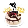 Super Dad Happy Birthday Cake Toppers For Men Reuseable Happy Birthday Cake Toppers for Him Husband Hubby Father Birthday Gold Cake Toppers for Father's Day Father To Be Cake Decorations