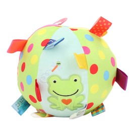 Bell Pet Plush Football Interactive Relieve Boredom Dog Plush Soccer Ball with Strap for Puppy Type 2