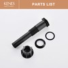 KENES Bathroom Vessel Sink Pop Up Drain Without Overflow Assembly,