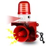 Motion Sensor Alarm with Human Detection,120dB Adjustable Siren & LED