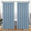 MitoVilla 2 Pack Blue Fabric Shower Curtain Liner - 72"
