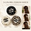 3 Pcs Soft Flexible Hair Clips for Women, Cozy Squishy