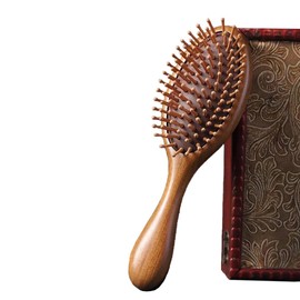 Hair Brush, Sandalwood, Comb, Beauty Hair Care, Hair Care, Women's, Men's, Scalp Massage, Massage Comb, Smooth, Gloss Hair, Improve Hair Quality, Tangle-Free (B)