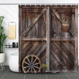 FAIRYGATE B8319 Bath Curtain Shower Curtain Many Beautiful Shower Curtains to Choose From High Quality with 12 Rings Waterproof Anti Mould Effect 180 x 180 cm