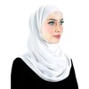 Middle Eastern Mall Kuwaiti Hijab Instant Head Scarf Wrap for