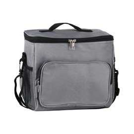 XiangJunly 10L Insulated Lunch Bag, Insulated Picnic Bag, Collapsible Cooler Bag, Portable Lunch Box Bag Holder Cooler Bag for Men/Girls/Kids/Food/Beverage/Picnic/Beach/School/Office Work - Gray